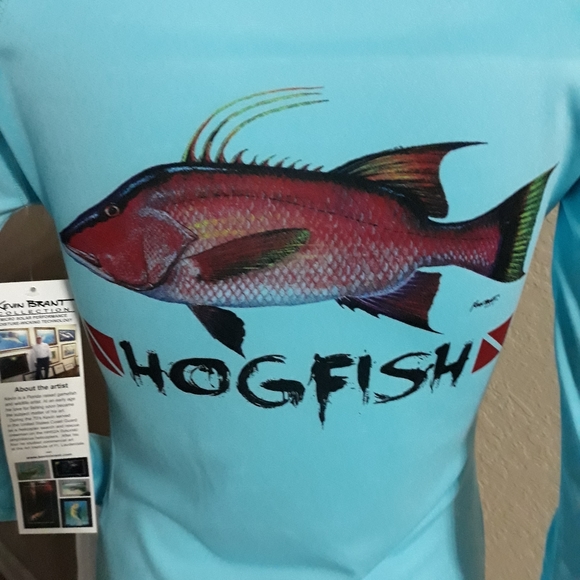 Kevin Brant Original Art Hogfish Shirt - Picture 1 of 10